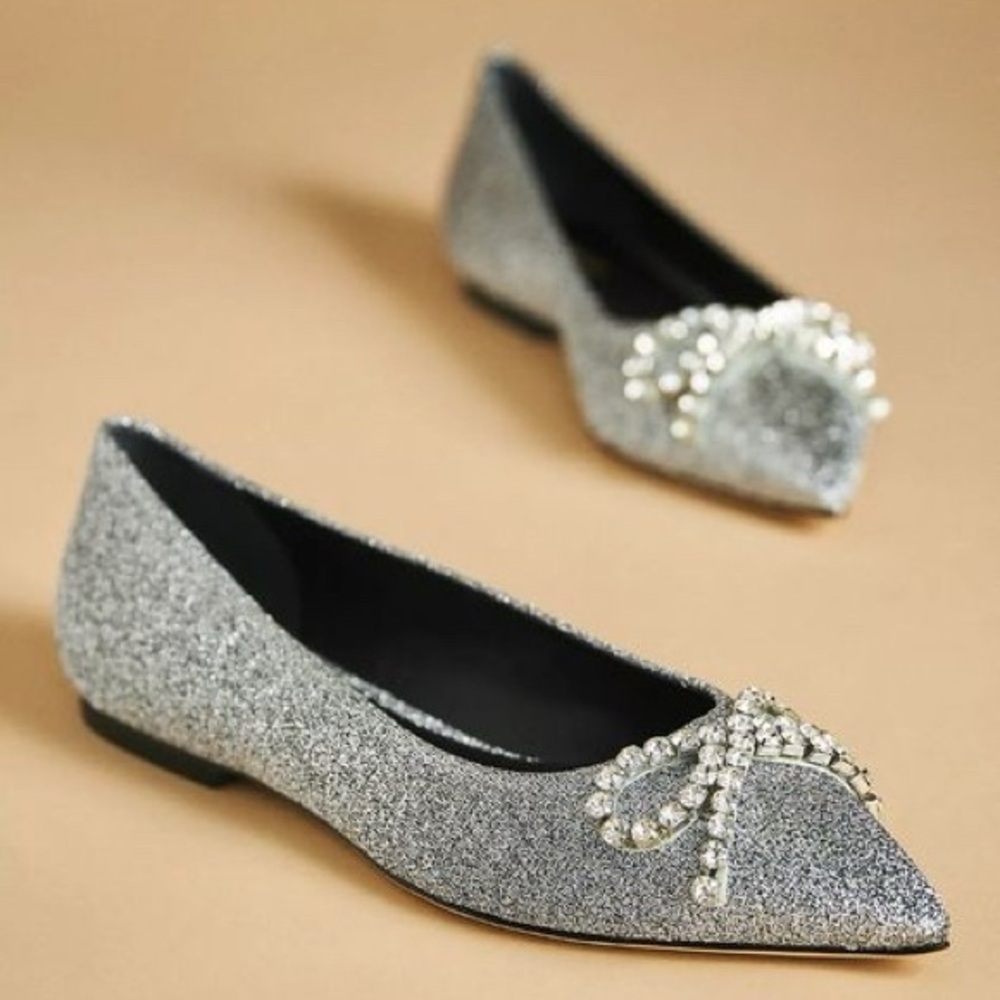 NEW Anthropologie Larroude Lee Ballet Flats Size 9.5